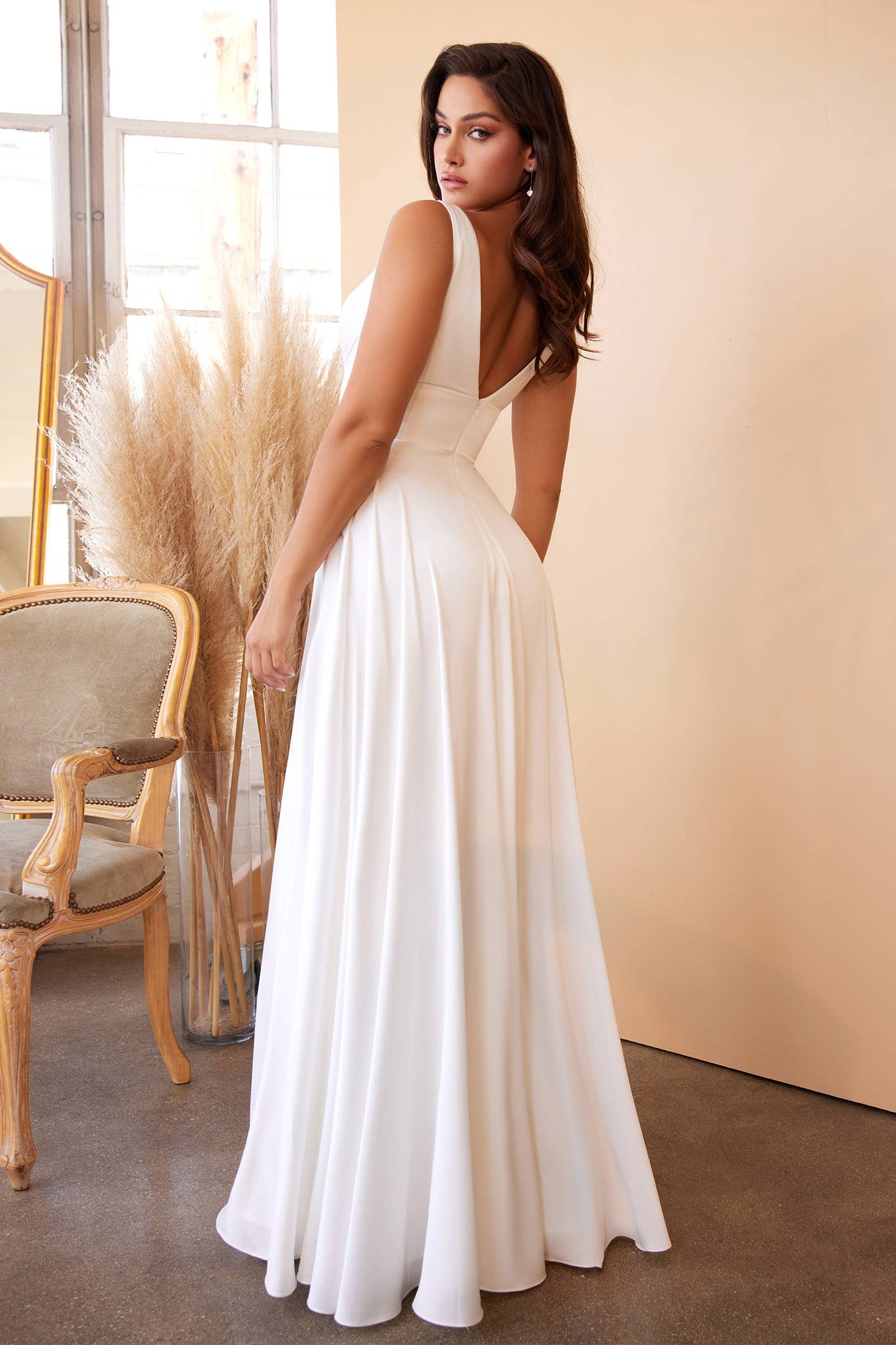 Soft Satin A-line Bridal Gown
